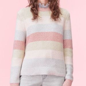 𝅺La Vie Rebecca Taylor Strip Merino Knit Sweater